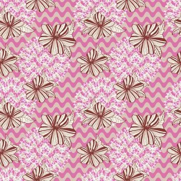 Seamless retro pattern Stock Illustration