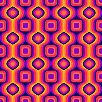 Seamless retro pattern Stock Illustration
