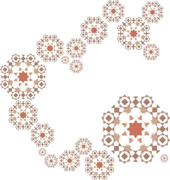 Seamless Retro Pattern Pattern of retro colour and shapes for background o... Foto stock