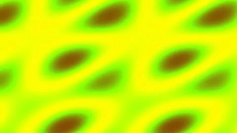 Seamless retro pattern: Vibrant neon green and chocolate abstract wave design Stock Footage 341054948