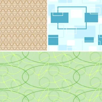 Seamless Retro Patterns Stock Illustration