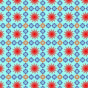 Seamless retro patterns Stock Illustration