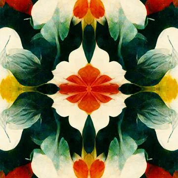Seamless retro vintage floral pattern for background Stock Illustration