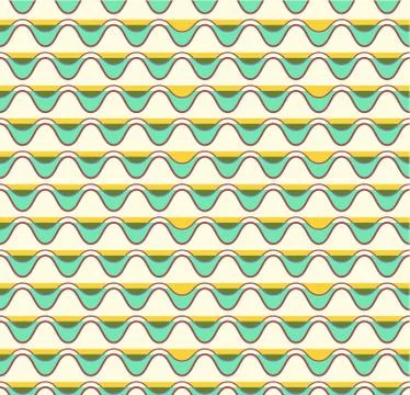 Seamless Retro Vintage Pattern in Vector Stock Illustration
