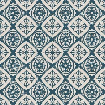 Seamless retro worn out background square round geometry Stock Illustration