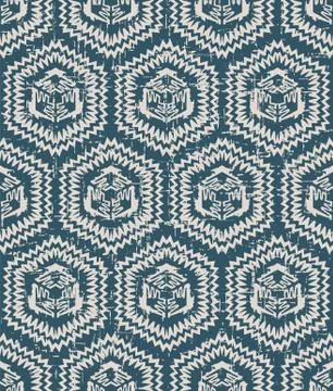 Seamless retro worn out background sawtooth side polygon geometry Stock Illustration