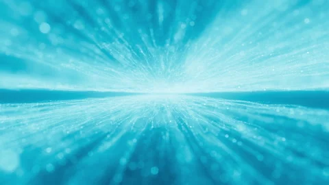 Seamless reversible loop with wave of blinking dots flying through space Stock Footage 270914200