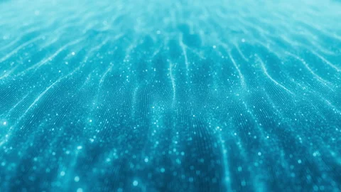 Seamless reversible loop with wave of blinking dots flying through space. Stock Footage 271066365