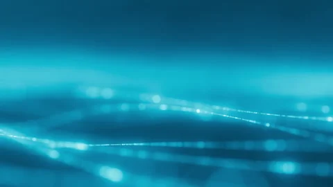 Seamless reversible loop with waves of blinking dots flying through space. Stock Footage 271066895