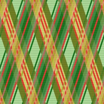 Seamless rhombic pattern in green and red イラスト素材