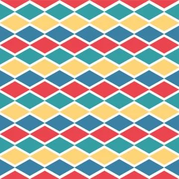 Seamless Rhombus Background Stock Illustration