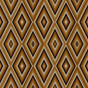 Seamless rhombus pattern with brown colors Stock Illustration