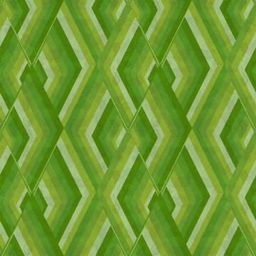 Seamless rhombus pattern with green colors Illustrazione stock