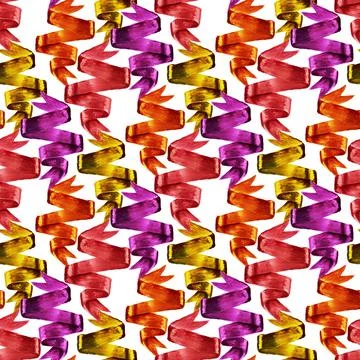 Seamless ribbons pattern Stock Illustration