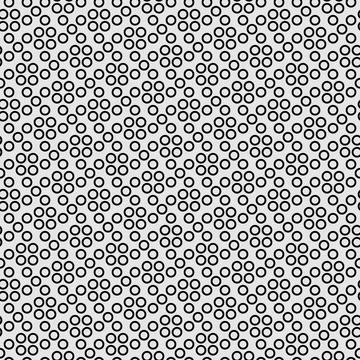 Seamless Ring Background Texture. Abstract Monochrome Pattern イラスト素材