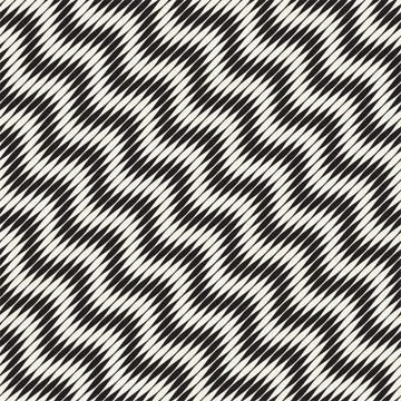 Seamless ripple pattern. Repeating vector texture. Wavy graphic background 스톡 일러스트