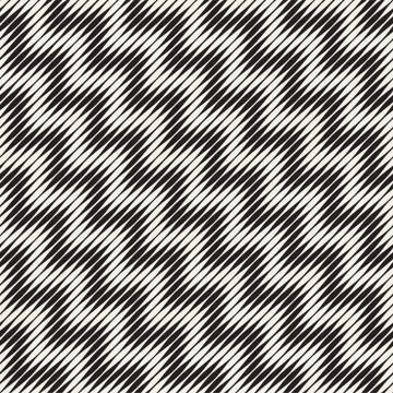 Seamless ripple pattern. Repeating vector texture. Wavy graphic background Stock Illustration