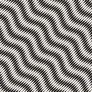 Seamless ripple pattern. Repeating vector texture. Wavy graphic background. S Illustrazione stock