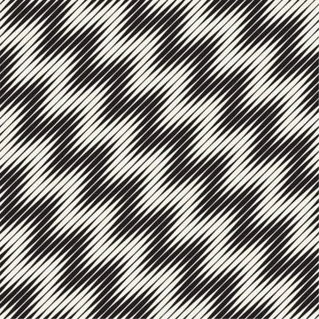 Seamless ripple pattern. Repeating vector texture. Wavy graphic background Illustrazione stock