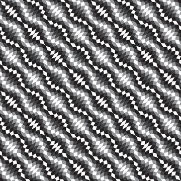 Seamless ripple pattern. Wavy graphic background. Stock Illustration