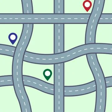 Seamless road pattern 스톡 일러스트