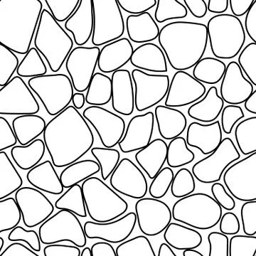 Seamless rock wall abstract pattern Stock Illustration