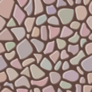 Seamless rock wall abstract pattern Stock Illustration