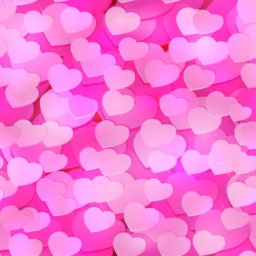 Seamless Romance Background for Print or Textyle in Valentine`s Day Stock Illustration