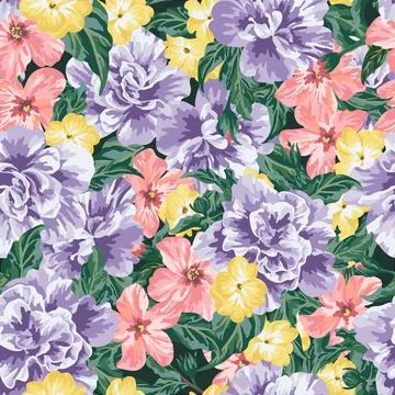 Seamless romantic pattern. Illustrazione stock