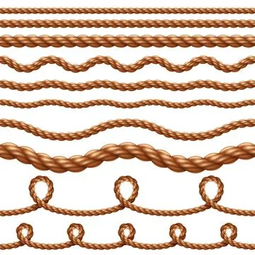 Seamless rope Stock Illustration