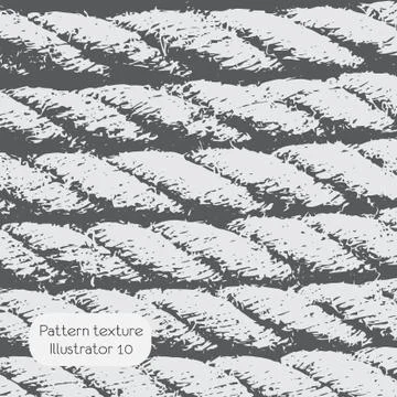 Seamless rope knot pattern Stock Illustration