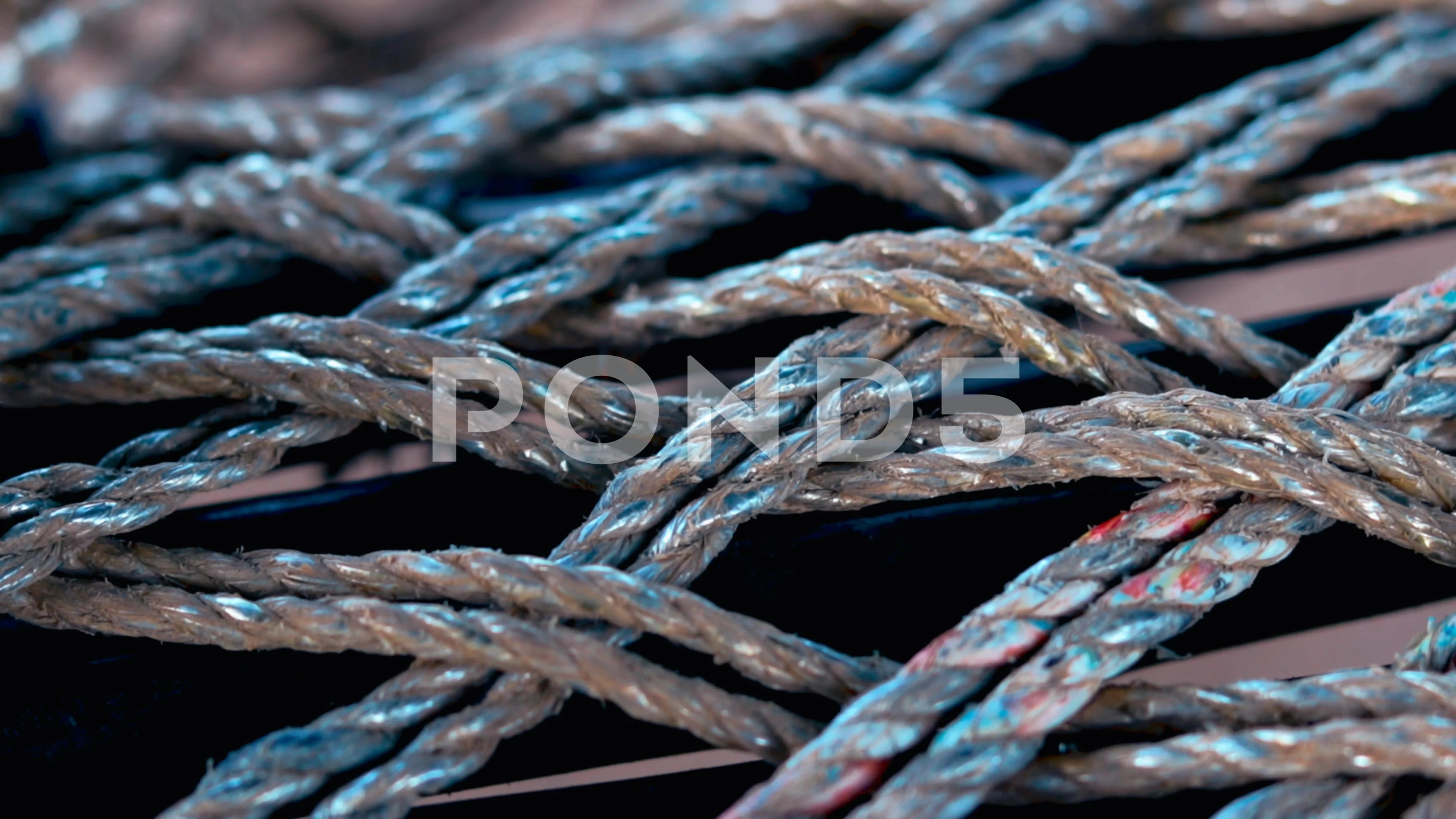 Seamless Rope Texture Pattern,khatiya ro, Stock Video