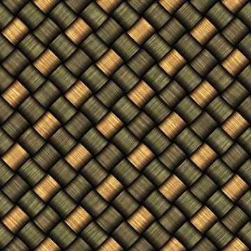 Seamless rope weave pattern Illustrazione stock