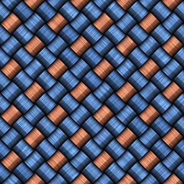Seamless rope weave pattern 스톡 일러스트