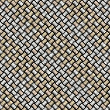 Seamless rope weave pattern Illustrazione stock