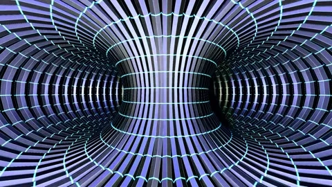 Seamless Rotating 3D circle rotation – Futuristic Abstract Loop Background. Video stock 323363228