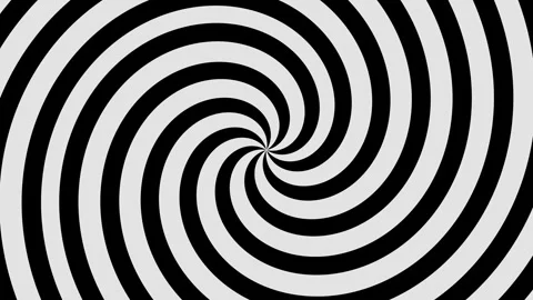 Seamless rotating black and white spiral animation Stock Footage 320619502