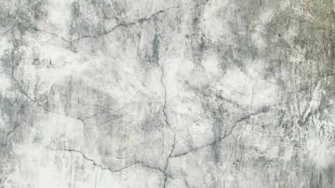 Seamless rotating loop of a weathered grey concrete wall texture featuring .. Stock Footage 343512328