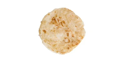 Seamless rotating roti canai Stock Footage 91318425