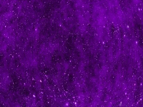 Seamless Rotating Stars and Violet Clouds in Space Stock Footage 70060843