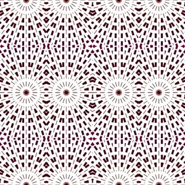 Seamless round pattern dark brown white Stock Illustration