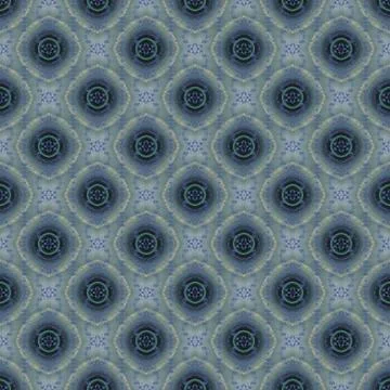 Seamless round pattern gray purple beige green shifted Stock Illustration