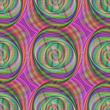 Seamless round shape pattern design Stock Illustration