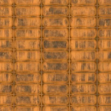 Seamless rusty bulkhead metal pattern Illustrazione stock