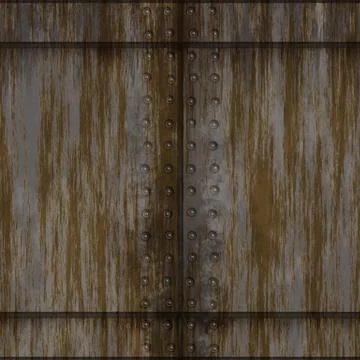 Seamless rusty bulkhead metal pattern Stock Illustration