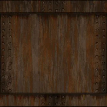 Seamless rusty bulkhead metal pattern 스톡 일러스트