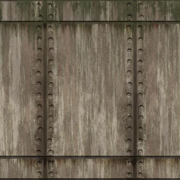 Seamless rusty bulkhead metal pattern Stock Illustration