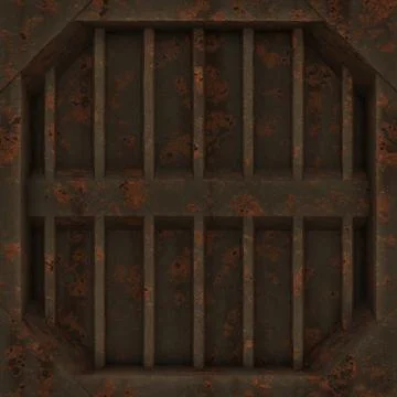 Seamless rusty bulkhead metal pattern Stock Illustration