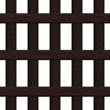Seamless rusty metal grille Ilustración de archivo