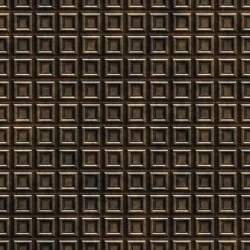 Seamless rusty metal grille pattern Stock Illustration